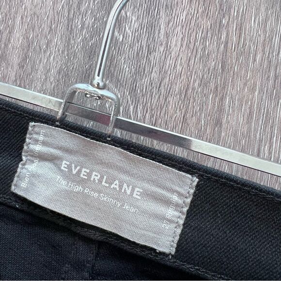Everlane the high‎ rise skinny jeans in black womens size 27 - Picture 6 of 7